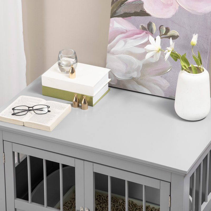 Table de bout Pawhut, Gris foncé