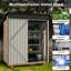 4.5 ft. W x 2.5 ft. D Metal Lean-To Storage Shed