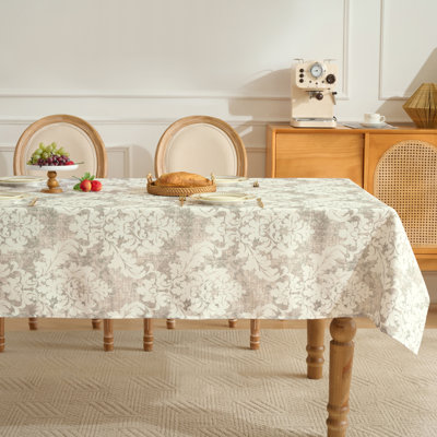 Printed Waterproof Fabric Tablecloths, Easy Care Dining Table Covers By Sweet Home Collection®
