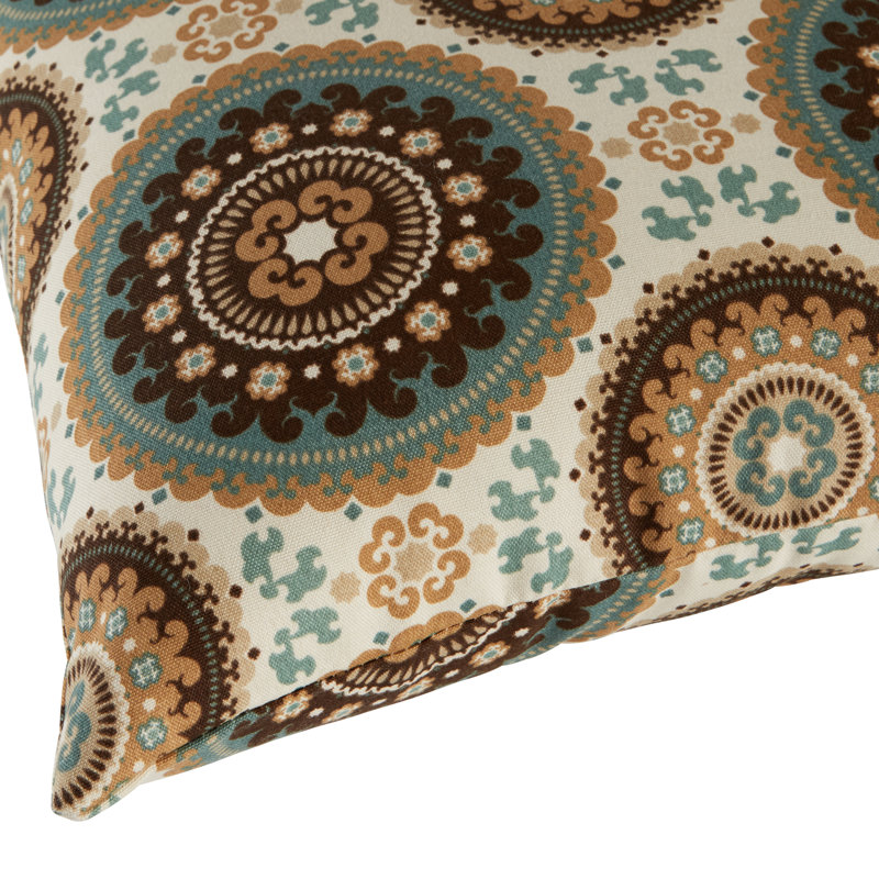 Henrich Indoor/Outdoor Striped Lumbar Pillow, Spray