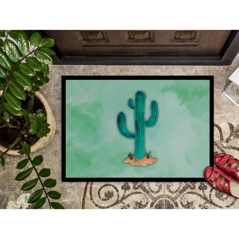 Tapis de porte pour l’extérieur antidérapant Dulcie, H 0,2 po x l 36 po x P 24 po