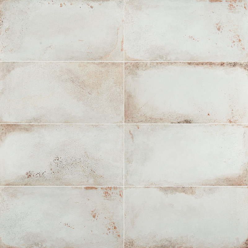 Angela Harris Fremont 12" x 24" Matte Cement Look Porcelain Wall & Floor Tile (11.62 Sq. Ft. / Case), Aquamarine