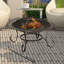 Kwiatkowski Round Iron Charcoal Smokeless Fire Pit