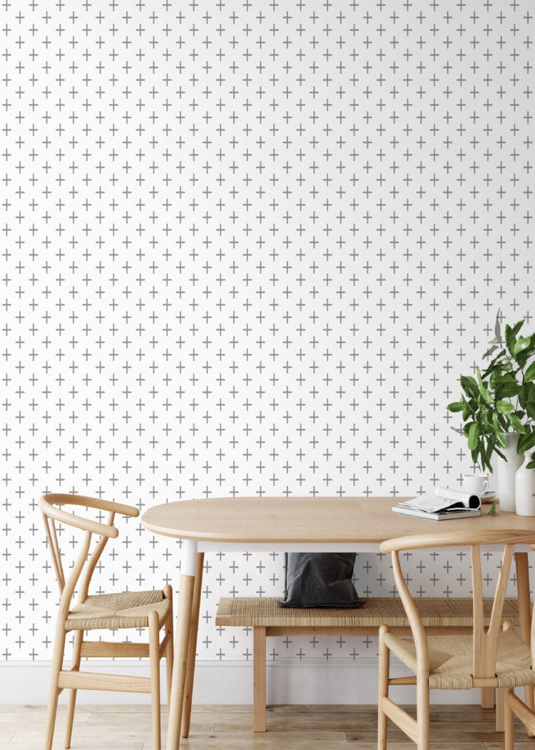 Addition Self-Adhesive Wallpaper Roll, Graphite, Non-pasted, Paper