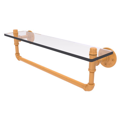 Tablette en verre avec barre à serviettes P
