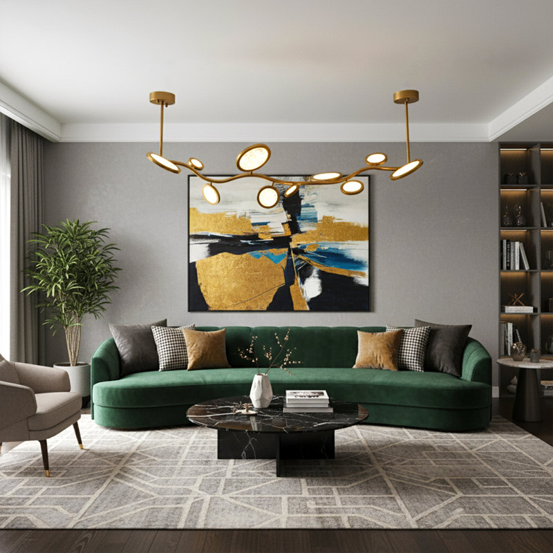 Island 10 - Light Pendant, Brass