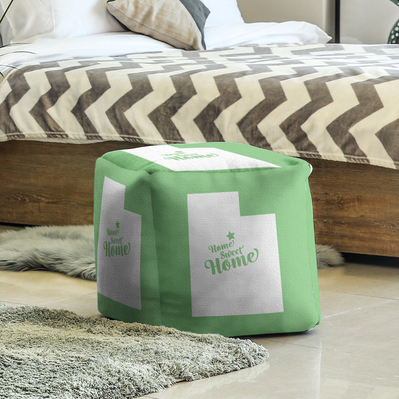 Repose-pieds à cubes provo the home, Vert
