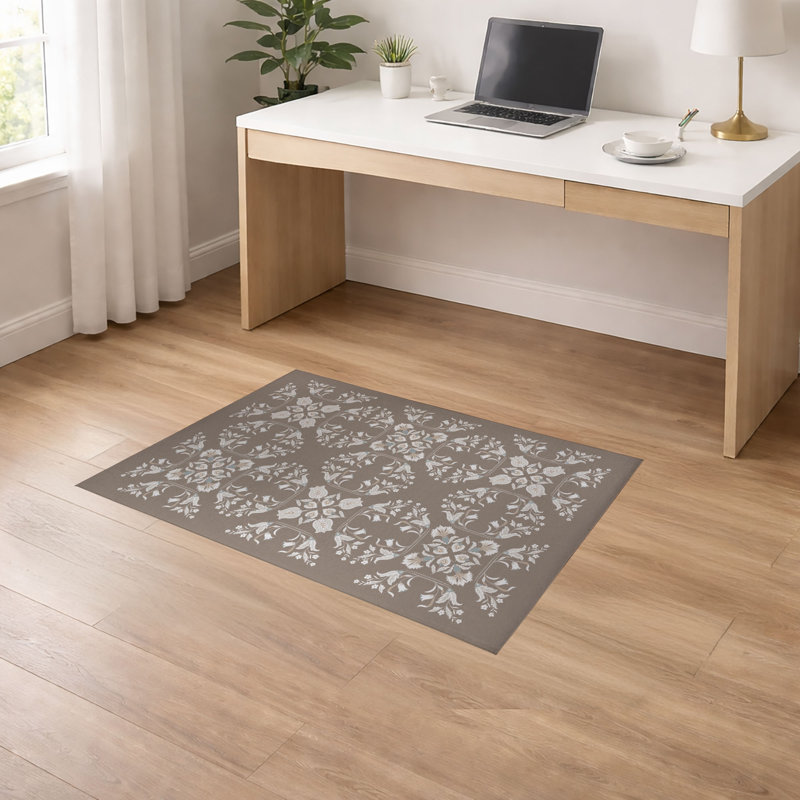 Tapis de bureau léger Rumi, Naturel, L 36 po x P 60 po