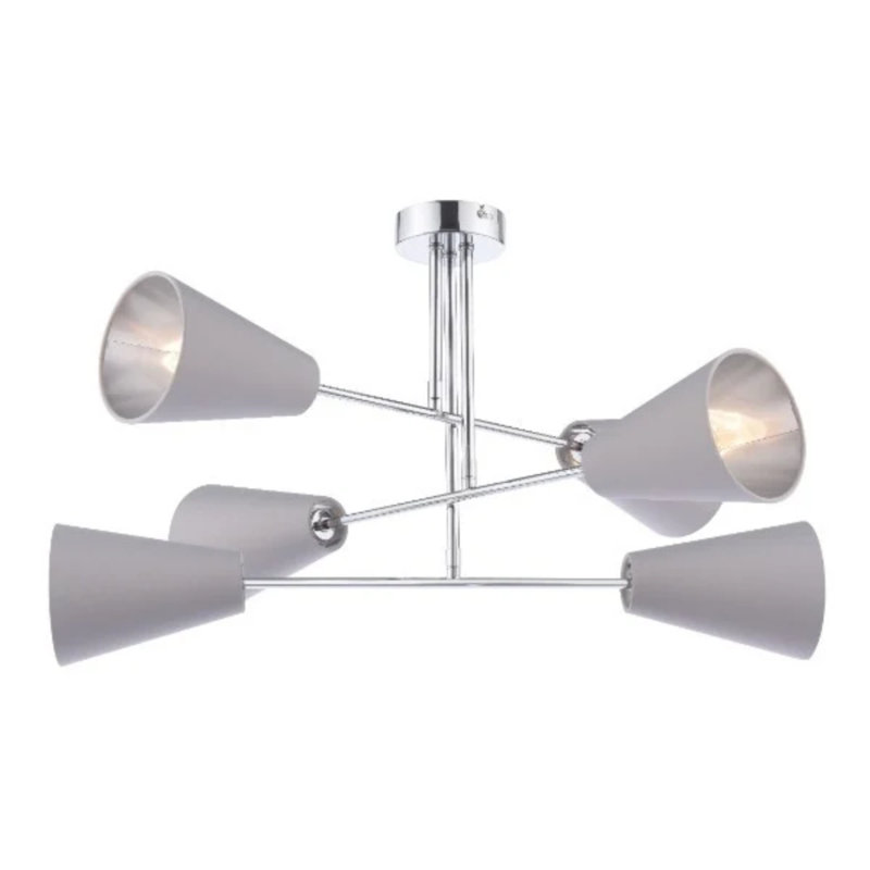 Semi Flush Mount, Grey