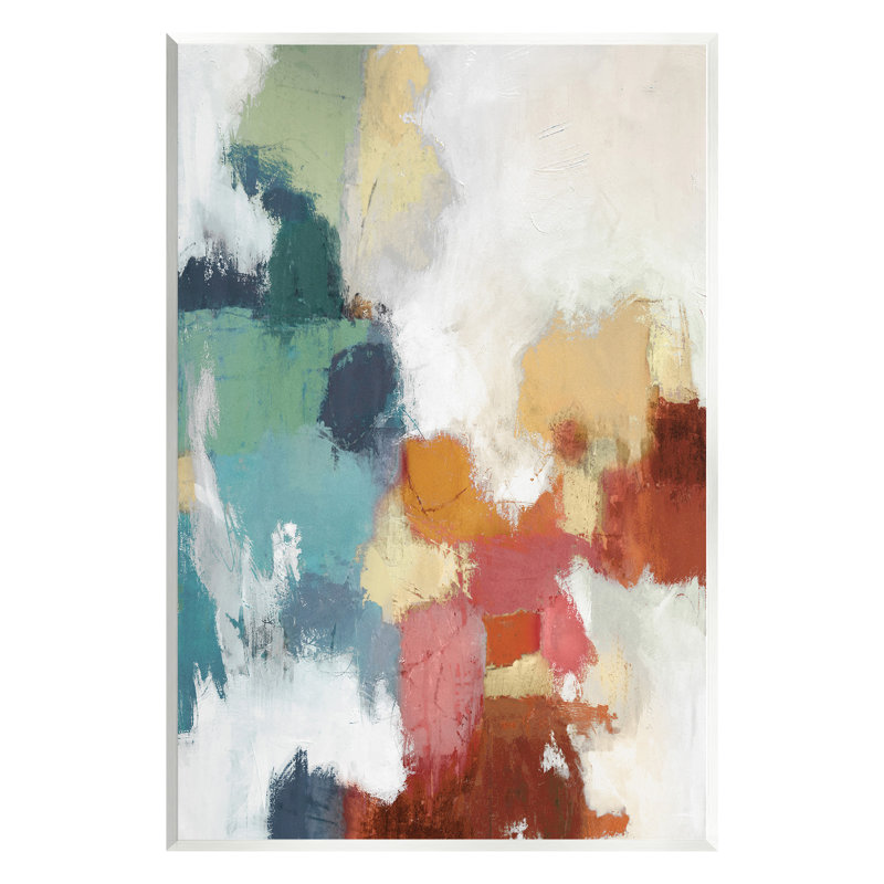 Art mural dynamique sur fond abstrait dynamique par Amber Sterling, H 19 po x l 13 po