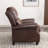 34.6" Wide Classic And Overstuffed Soft Vegan Leather Pushback Recliner With Nailhead Trim (Set Of 3)-100759603