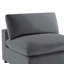 Caylie Armless Slipper Chair - Charcoal