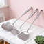 Ensemble d'ustensiles de cuisine 6 pièces en acier inoxydable - Spatule Wok, louche, écumoire, cuillère à pâtes, cuillère de service, tourneur à fentes - Outils de cuisine allant au lave-vaisselle