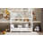 Wood Twin Size House Bed With Guardrail And LED, White-1009718187