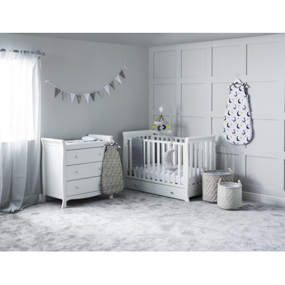 Snowdon Classic 2 Piece Furniture Set and Fibre Mattress - White