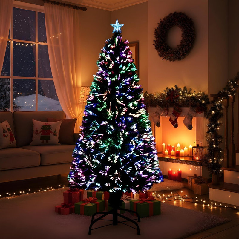 Lighted Artificial Christmas Tree, 3 ft.