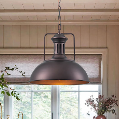 Southsea 1 - Light Black Dome Pendant