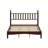 Queen Size Wood Platform Bed with Gourd Shaped Headboard,Retro Style Platform Bed with Wooden Slat Support-505280984
