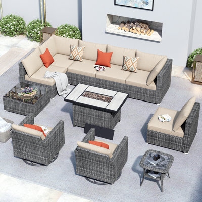 8 - Person Patio Conversation Set with Cushions