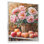 Art encadré, panier de pivoines parmi les fruits de la récolte II