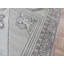 Tapis zone en laine noué la oushak gris/ivoire 5 pi x 9 po one-of-kind à la main Broadhurst