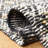 Natura Hand Woven Wool/Cotton Geometric Rug in Yellow/Black/Ivory-2130083202