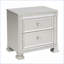 Table de chevet 2 tiroirs Modern Silver