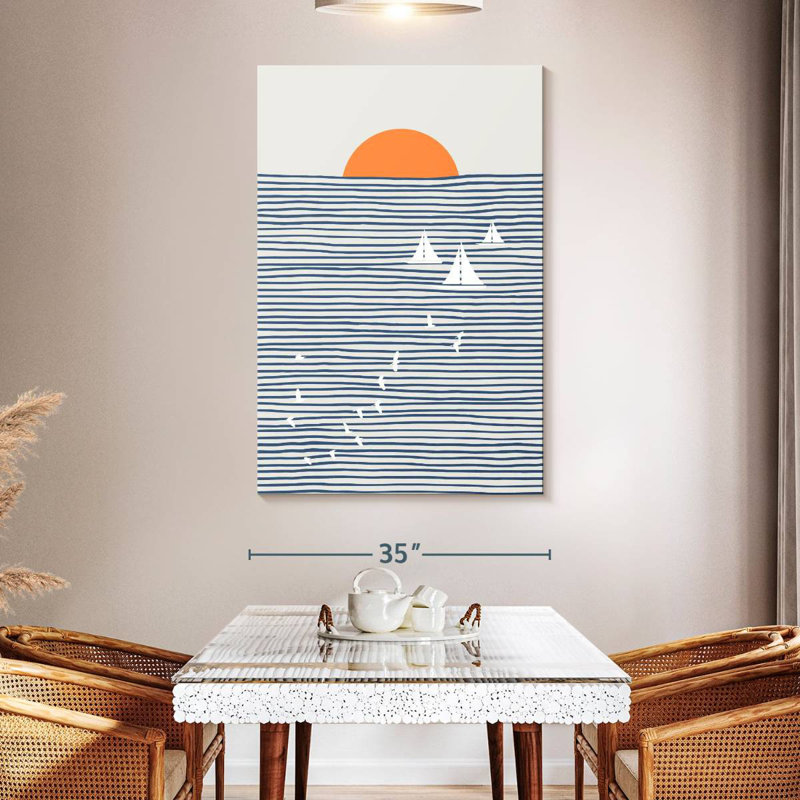 Three white sails Aletra, H 30 po x l 20 po