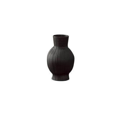 Vase en céramique noir mat