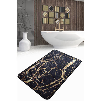 Tapis durable (3,3 x 5,9 pi), 100% polyester, d'une hauteur de poils de 0,4 po | Antibactérien, antidérapant, dessous lavable à la machine | Parfait pour le salon, la chambre à coucher et les endroits très passants, facile d'entretien et design élé
