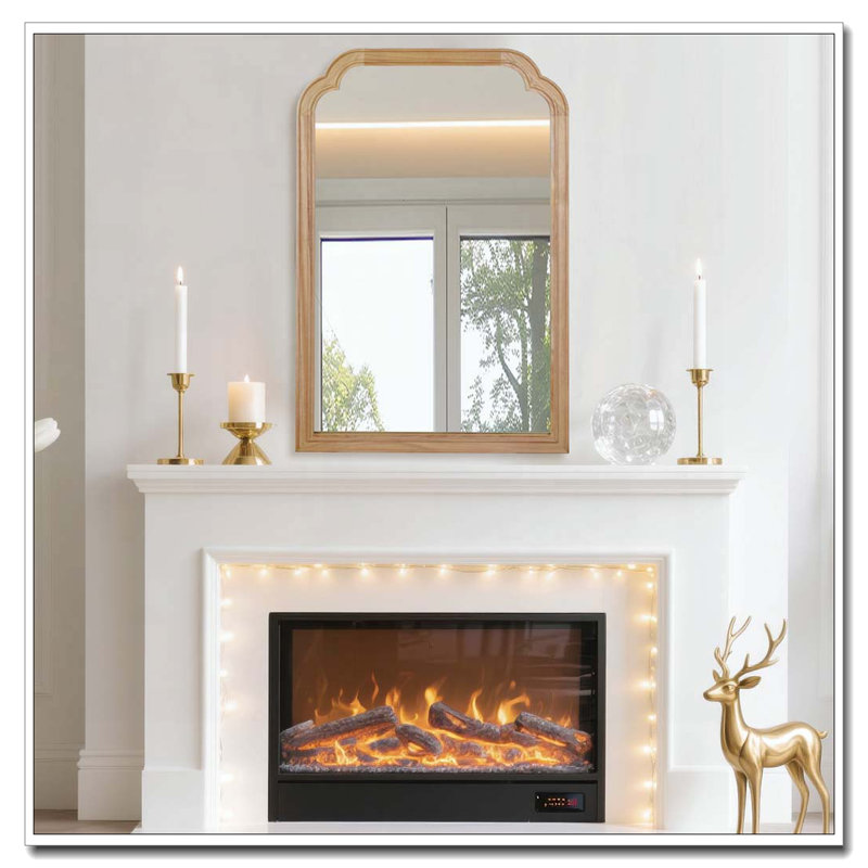 Miroir de coin, Yellow Brown, H 30 po x l 20 po