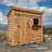 8 ft. W x 4 ft. D Single Door Cedar Wood Storage Shed