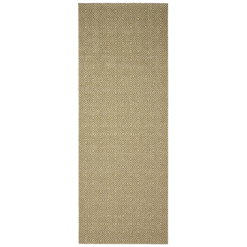 Billings Modern & Contemporary Geometric Non-Skid Kitchen Mat, 57cm W x 90cm L, Brown