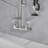 Commercial Restaurant Pull Down 2-Handle Wall Mount Pre-Rinse Spray Utility Kitchen Faucet In Polished Chrome