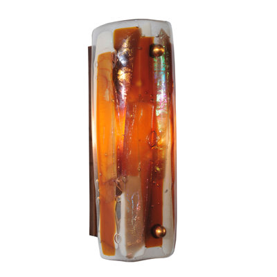 4"W Metro Fusion Marina Glass Wall Sconce