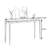 Black Walnut Solid Wood Entryway Console-106687022