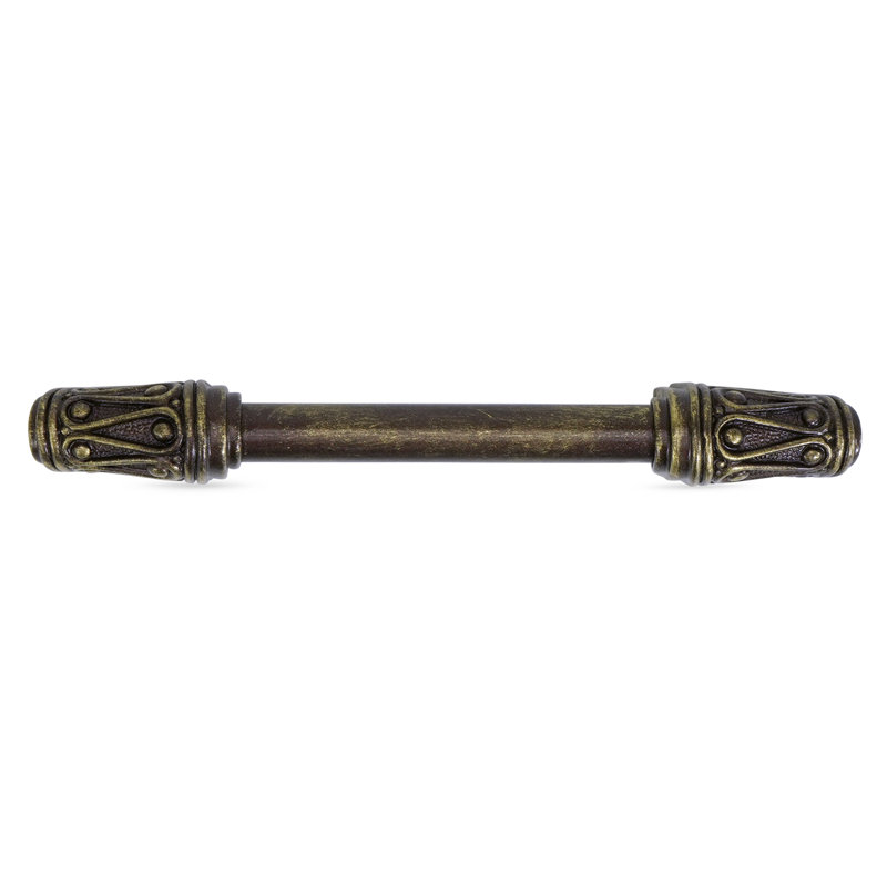 Rivoli  c.c. pull; Soft, 3", Antique Brass