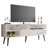 Modern TV Stand with 1 Door and 4 Shelves with Cable Management-106743924