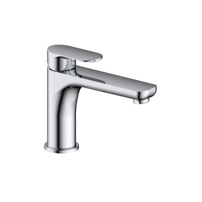 Robinet de baignoire à fixation sur plateau en chrome poli Savina