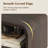 25''H 2-Drawer Nightstand W/ Charging Station, Modern Fluted Bedside Table, Curved Profile Design(Set Of 2)-506073260-519049004