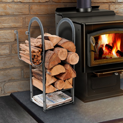 Handcrafted Fire Center Log Rack