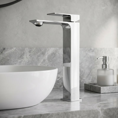 Dunn 11" H Single Handle Vessel Sink Bathroom Faucet