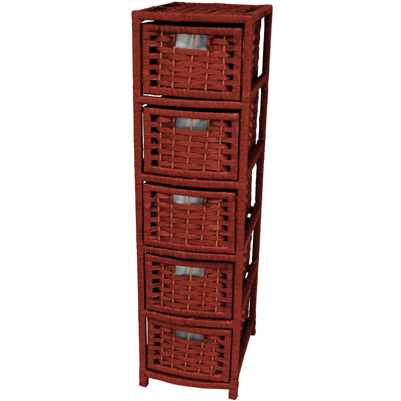 Humphreys 5 Drawer Storage Drawer, Mahogany, 5