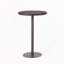 Table de bar d'extérieur ronde en rotin de polyéthylène de 26 po, Multibrown