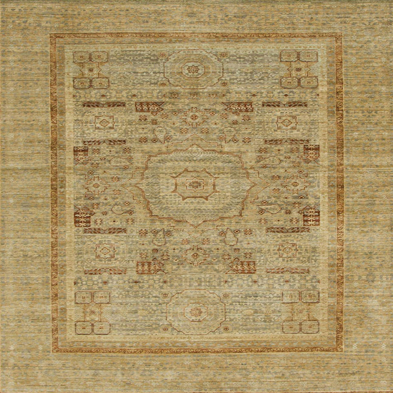 Abstract Indoor Rug, Square 3'
