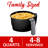 4 Quart Electric Air Fryer 1400w, Digital Temperature Control, Oil-free Cooking-121887259