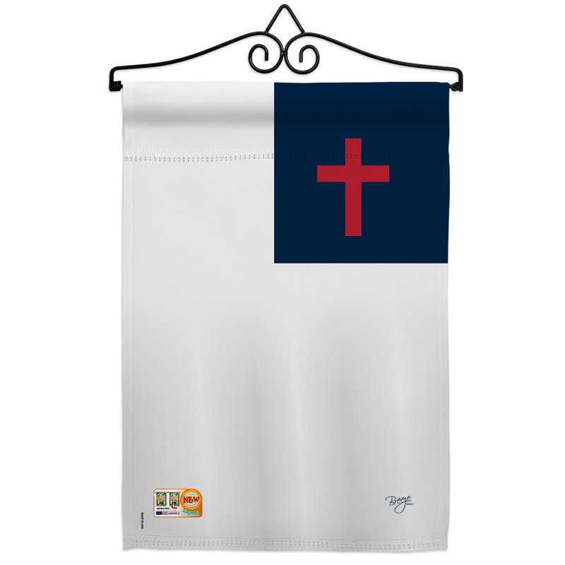 Double Sided 18.5'' H x 13'' W Polyester Flag Set