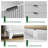 57" Wide 7-Drawer Fluted Dresser, Extra Wide Wave Design Storage Cabinet, Low Profile Chest of Drawers for Bedroom, TV Stand for Living Room, White-1742730676