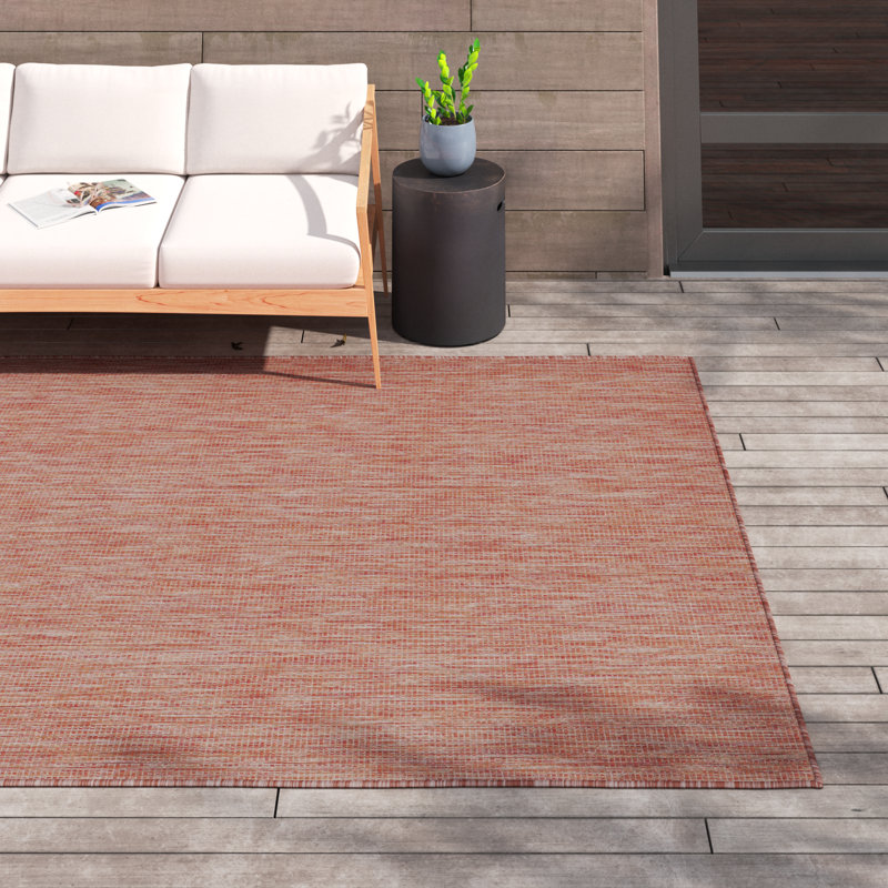 Avaughn Blue Indoor/Outdoor Area Rug, Rectangle 10' x 13'1", Blue