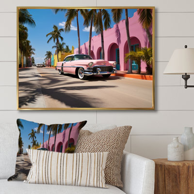 Miami Miami Cadillac V, reproduction d'art sur toile